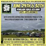 June 29th & 30th Ride Weekend: ATV's, UTV's, and Dirt-bikes at Renegade Ridge!