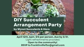 DIY Succulent Arrangement Party