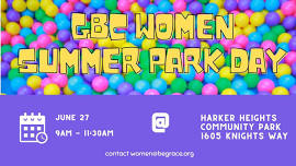 Park Day with GBC Women's Ministry