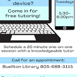 Buellton Library Tech Tutoring