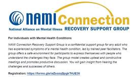 NAMI Connection Recovery Support Group Meetings