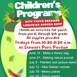 Children’s Summer Program at Stewart Park: Prek-5th grade