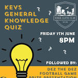 General Knowledge Quiz & Football Game Prize Presentation