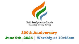 Bath Presbyterian Church's 200th Anniversary