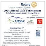 Rotary Club of Franklin Daybreak - 2024 Annual Golf Tournament