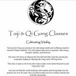 Taji & Qi Gong Classes