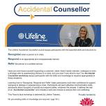 Lifeline Accidental Counsellor Workshop