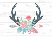 Emerge Paints:  Boho Antlers