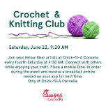 Crochet & Knitting Club (Fiber Arts)