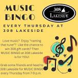 MUSIC BINGO:  Every Thursday