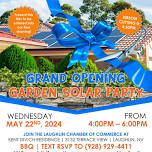 Grand Opening Garden Solar Party & Ribbon Cutting Celebrating Icon Power Solar