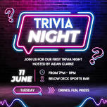 Trivia Night @ Below Deck Sports Bar