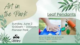 Art in the Park: Leaf Pendants