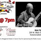 Rialto Rose Concert Series - Jim Bosse - May 11, 2024