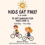 Kids Eat Free at Frog & The Bull