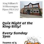 Weekly Quiz Night at The King William IV