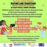 Routines & Transitions Virtual Parent Workshop