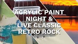 ACRYLIC SUNSET PAINT NIGHT with LIVE MUSIC