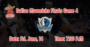 Dallas Mavericks Finals Game 4