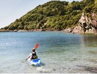 KAYAKING FROM TALLAND BAY