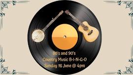 80's & 90's Country Music B-I-N-G-O