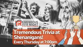 Edmonton Shenanigans Thursday Night Trivia!