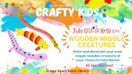 CRAFTY KIDS: Wooden Wiggle Creature Painting