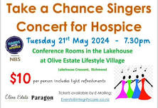 Take A Chance Singers in Concert for Hospice