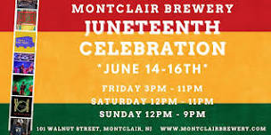 Annual Juneteenth Weekend Celebration at Montclair Brewery