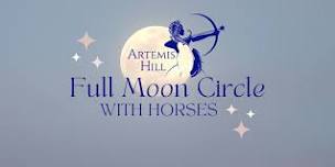 Full Moon Circle With Horses