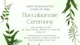 West Washington High School Baccalaureate Ceremony