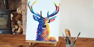 'Bold Stag' painting workshop @The Hayride, Beverley