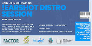 In person !earshot Distro Session in Halifax