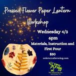 Pressed Flower Paper Lantern Workshop at Tox Brewing