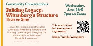 Community Conversations Virtual Program - Building Legacy: Wittenberg's Structures Then vs Now