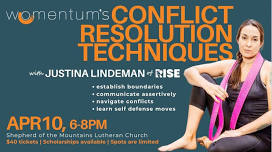 Conflict Resolution Techniques workshop with RISE Self Protection Founder