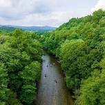 Fall Float on the French Broad Paddle Trail with MountainTrue and Headwaters Outfitters in Rosman, NC