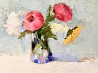 Carol Maguire - Joyful Painting, Still Life in the Studio, in Oil