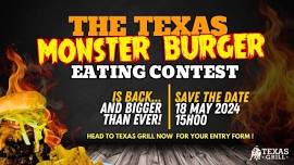 THE TEXAS MONSTER BURGER EATING CONTEST