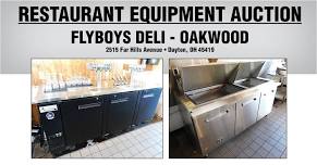 Restaurant Equipment Auction - Flyboys Deli (Oakwood/Dayton, OH)