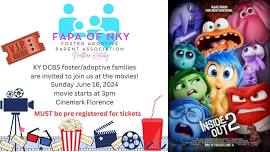 FAPA of NKY's Afternoon at the Movies (for KY DCBS foster/adoptive families)