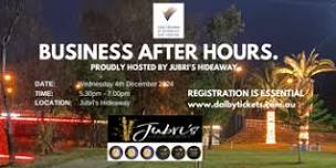 December - Business After Hours Event Hosted by Jubri's Hideaway