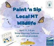 Paint and Sip MT Wildlife at Steep Mountain