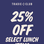 25% Off Select Lunch Favourites