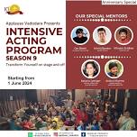 SPECIAL SEASON 9 - Intensive Acting Program by Applause Vadodara | 4+1 Weekends with performance