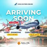 China Southern Airlines Resumes Direct Flights from Cebu to Shanghai and Guangzhou