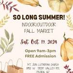 So Long Summer! Market Shopping Event