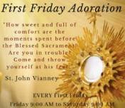 24 hour First Friday Adoration - St. Rose of Lima of North Syracuse