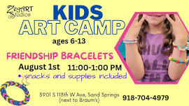 Kids Art Camp @ ZegART Studios: 1 day camp: Friendship bracelets