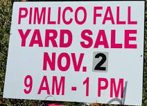 Pimlico Community FALL Yard Sale